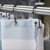 Titanker Black Shower Curtain Hooks Rings, Rust-Resistant Metal Double Glide