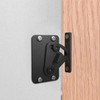 Edelstahl Schloss für Schiebetüren Holz Barn Scheunentor - Black door