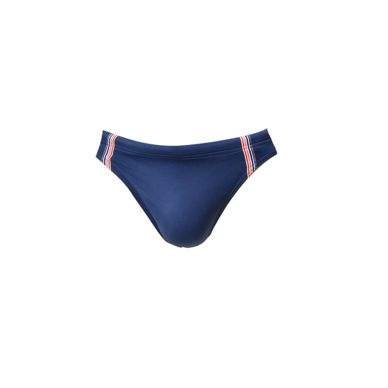 HOM Men's Micro Nautical Cup Swimming Trunks Swim Briefs, Navy