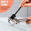 Tasty Julienne Vegetable Peeler with Cleaning Brush, Sharp Stainless Steel