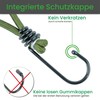 CargoVA® – 20 Bungees with Hooks and Practical Bag –
