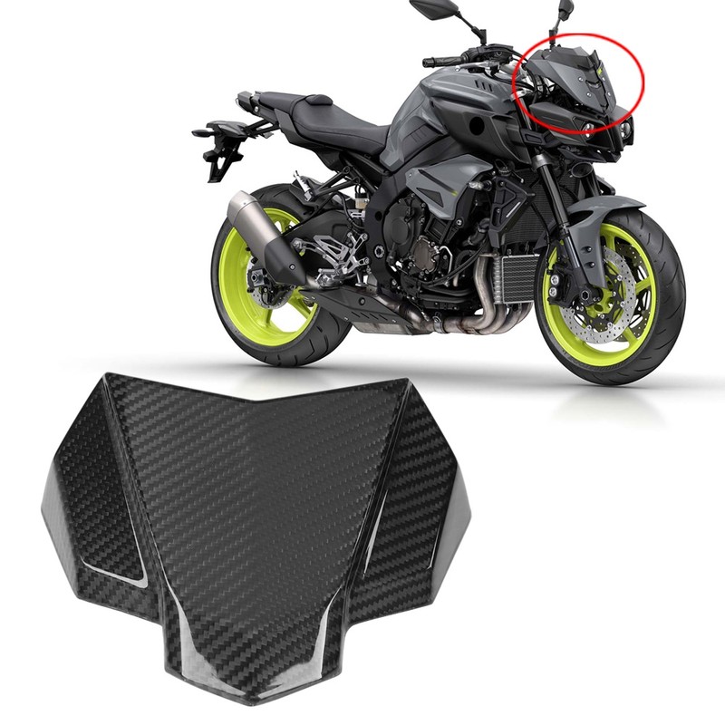 Motorcycle Carbon Fiber Windscreen Windshield Protector Panel Cover for MT-10/FZ-10