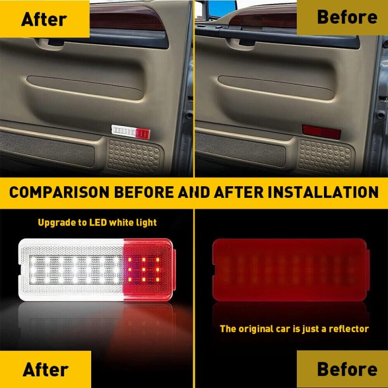 LIANGREN Interior Door Panel Light Reflector For 1999-2007 Ford Super