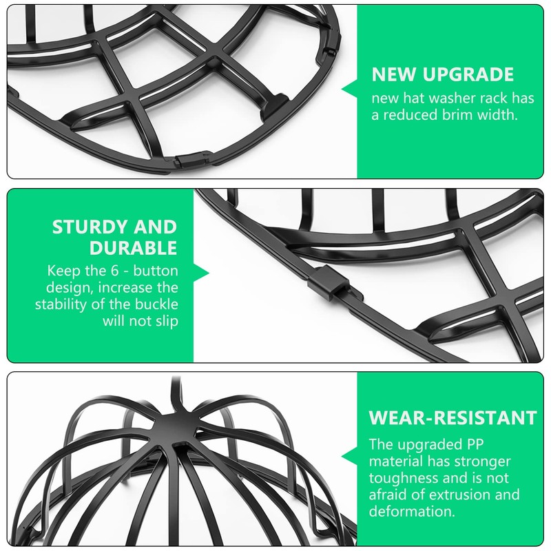Coopache 4 Pack Hat Washer for Baseball Cap Washer Cage