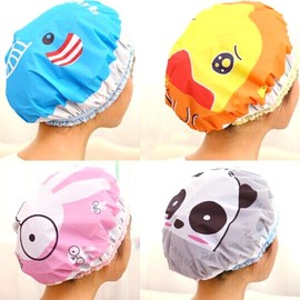 Waterproof Character Hair Cap for Shower, Dyeing & Perming SW01006 Elephant 23ea