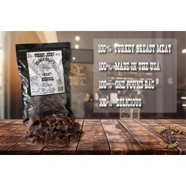 Bronco Billy's Turkey Jerky Original Flavor One Pound Resealable Bag