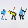 Dickly 3x 1/64 Ski Figure with Skis Miniature Skier Model