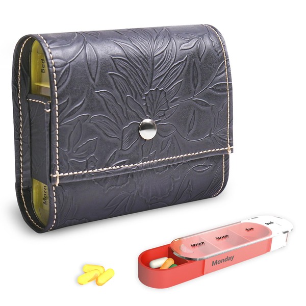 Czzmy Pill Organizer Weekly Travel Medication Reminder Daily Afternoon Reminder