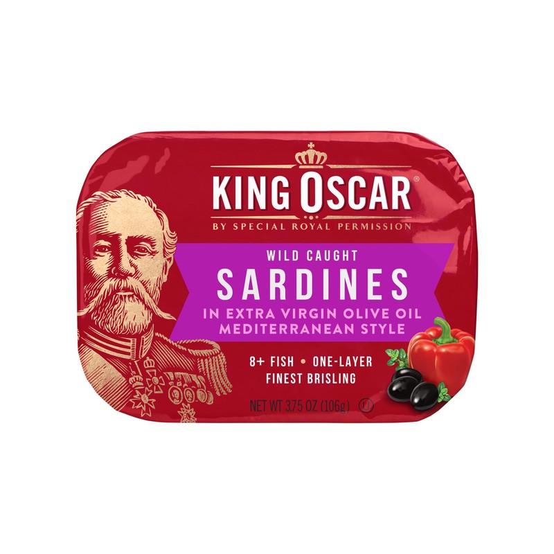 King Oscar Premium Sardines in Extra Virgin Olive Oil, Mediterranean