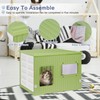 Plastic Cat House for Outdoor Indoor Use, Stackable Feral Cat