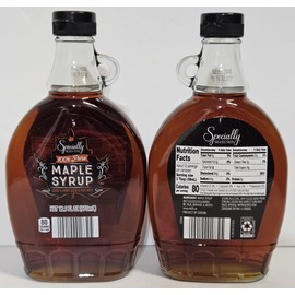 Specially Selected 100% Pure Maple Syrup Grade A Amber Color Rich Taste 12.5fl oz 370ml (Two Jars)