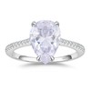 BAGUTTA PAVONE 3CT CZ Pear Cut Engagement Rings for Women,Women’s