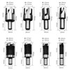 8Pcs Wood Plug Cutter Drill Bit Set, High Carbon Steel