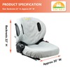 TICSEA Forklift Tractor Seat Cover, 600D Oxford Cloth Weatherproof Durable