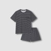 JAJU Women's Quick Dry 3/4 Lounge Set_Dark Charcoal