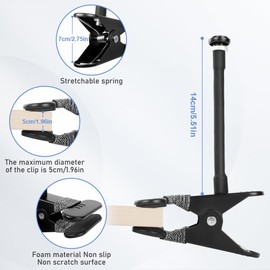 OFFCUP Camera Mount, Outdoor Security Camera Pole Mount, Security Camera System Universal Pole Mounting Compatible Metal Holder for All Cameras with Standard 1/4 Thread Holes 20 Screw Holes, 2PCS