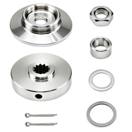 Naleto Stainless Steel Blade Hardware Kit Compatible with Echo SRM Series Trimmer, Upper & Lower Adapter Plate Fits SRM-225 (Excludes High Torque Version), Part# C535000160, C535000150