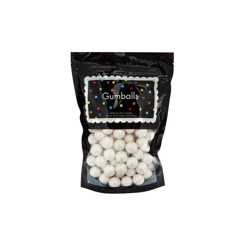 Amusemints Gumballs - Shimmer White | 2+ Pound Bag |
