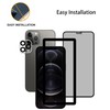 HKKAIS Privacy Screen Protector Designed For iPhone12 Pro Max Anti