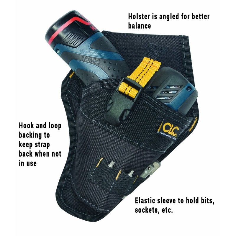 Custom Leathercraft CLC 5021 Impact Driver Holster,Black