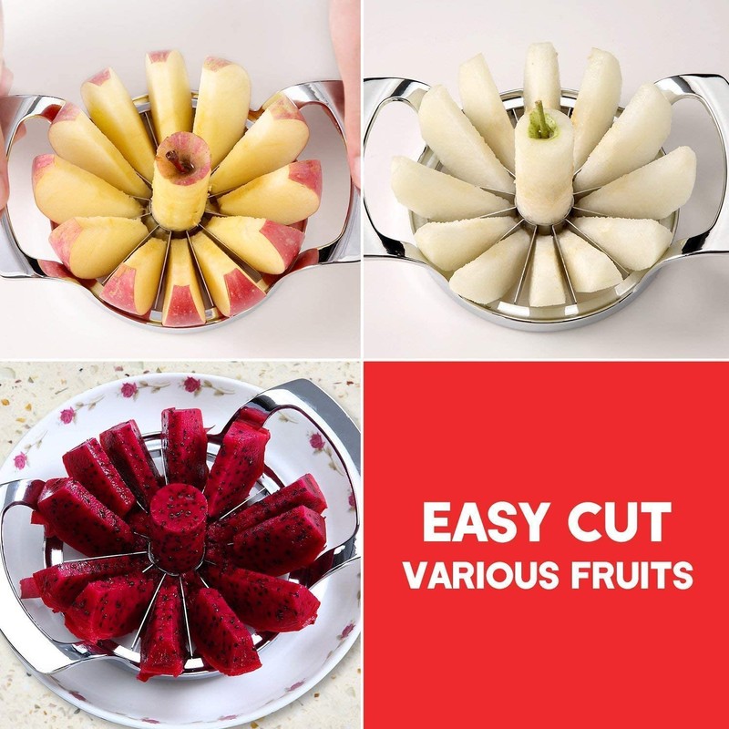OM General Extra Large Heavy Duty Stainless Steel Apple Slicers