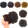 Afro Puff Drawstring Ponytail Synthetic Hairpieces Short Curly for Women