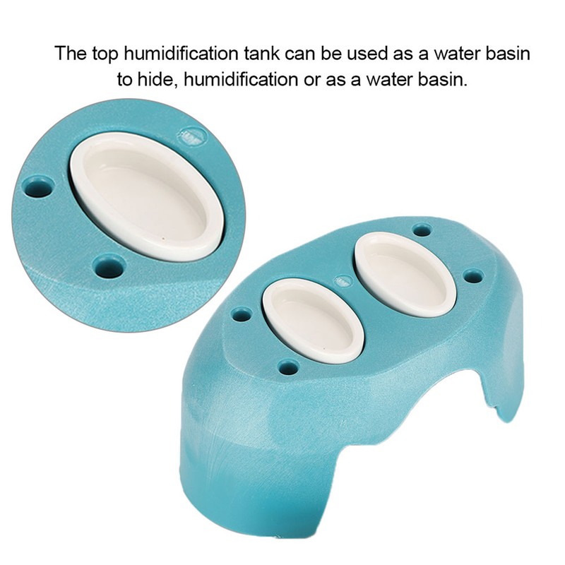 Multifunctional Tortoises Humidified Shelter Nest Climbing Pet Reptile Cave LandscapeLake