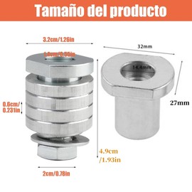 Adaptador de Amoladora Angular, M14 Máquina Ranuradora Cambio Rápido de Rosca a Ranuradora, Adaptador de Amoladora de Taladro, Cabezal de Conversión Accesorio de Herramienta para Amoladora