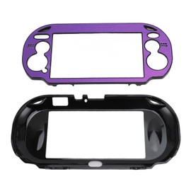 Hard Case Cover for PS Vita 1000 Perfect Fit Replacement Aluminum Alloy Protective Case Hard for PSV 1000 Game Console Purple