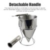 40oz Pancake Batter Dispenser with Squeeze Handle, Stainless Steel Cupcake