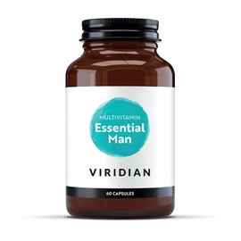Viridian - Essential Man Multivitamin | 60 Veg Caps | Bioavailable Nutrients & Botanical Extracts | Energy & Vitality | Mental Performance | Nutritionist Formulated