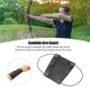 Archery Arm Guard Adjustable Strap Second Cowhide Arm Protector Pad