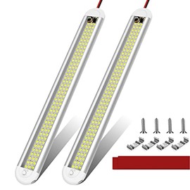 12v LED Interior Light Bar，CT CAPETRONIX 120LEDs 1500LM 8W DC 12 Volt led Strip Lights with ON/Off Switch，for Enclosed Cargo Trailer, Car RV Van Truck