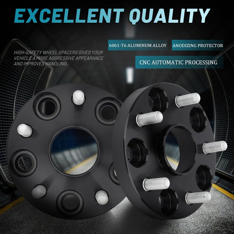 IRONTEK 5x4.5in Wheel Spacers 20mm Real Forged Spacers with 56.1mm