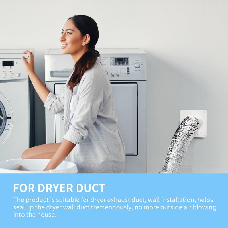 Dryer Vent Connector Kit,Dryer Vent Wall Plate for 4 inch
