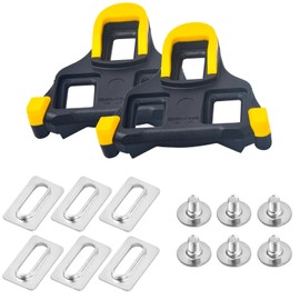 Bicycle Pedal Cleats Cycling Cleats Set Road Bicycle Pedal Cleats Cleats Pedals Shimano Compatible Parts SPD-SL SM-SH11 Road Bike Set of 2 Compatible Shimano Cleats SPD SL (SM-SH10/SM-SH11/SM-SH12)