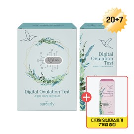 [Digital fertility test giveaway] Surely Digital Ovulation Tester 20 pieces + 7 pieces ovulation test / [디지털 임테기 증정] 슈얼리 디지털 배란테스트기 20개입+7개입 배테기