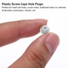 MECCANIXITY 300pcs Plastic Hole Plugs, 5mm (3/16 Inch) Light Grey