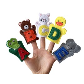 26 Alphabet Finger Puppets Set for Toddlers, Preschoolers, Kindergarten Children