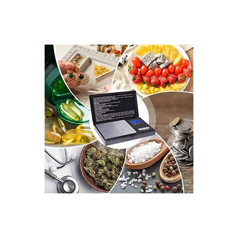 Báscula Digital de Cocina para Joyería, Precisa, Fácil de Leer,