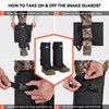 GearOZ Snake Gaiters Snake Chaps, Waterproof Lower Legs Snake Guards,