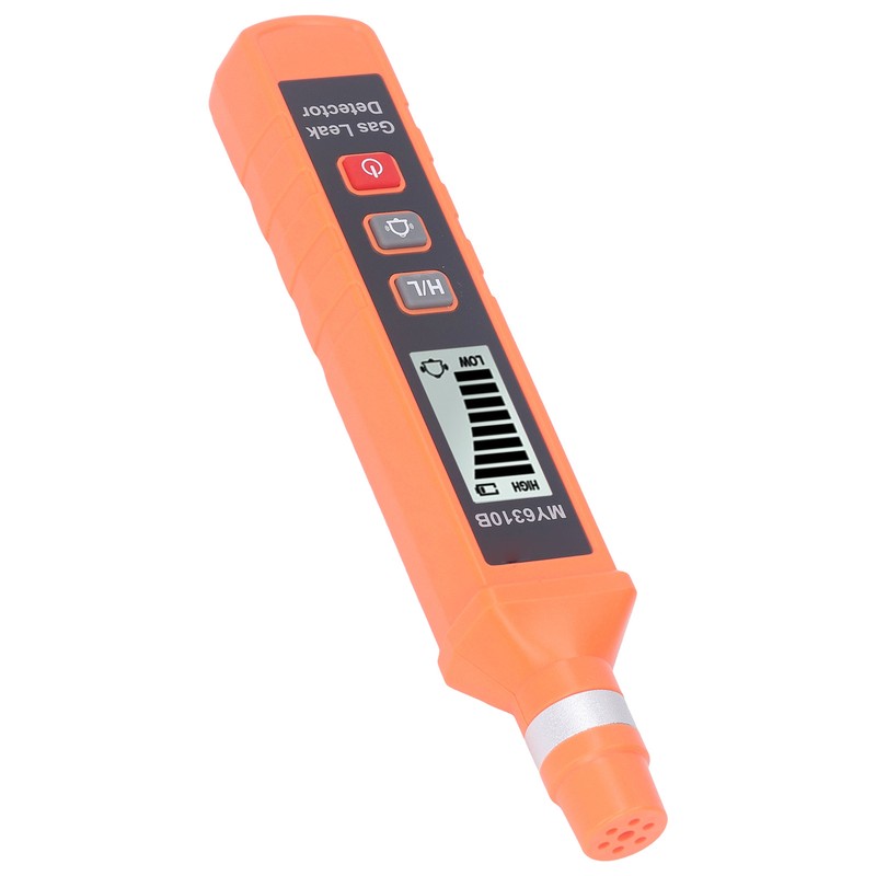 Gas Leak Detector Audible Visual Vibrate Alarm Sensitive LCD Display