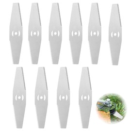 ZALAOR 10PCS Metal Strimmer Blades for Brush Cutter: Replacement Blades for Lawn Mower and Cordless Grass Trimmer – Stainless Steel Cutter Head for Garden Outdoor Strimmer, Weed, Bush & Grass Removal