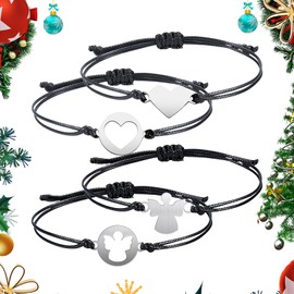 TZQFROCE Schulkind 2024 Girls Gifts for School Enrolment Gift School Child Bracelet First Day of School Girls Enrolment Bracelet for Teenagers Adults Girls Boys, Stainless steel, nylon