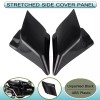 Unbranded Unpainted Black Stretched Side Cover Panel For Harley Road