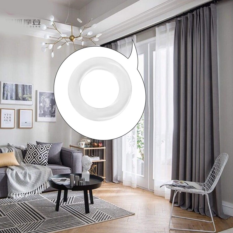 Quzhou 200 Pieces Roman Blind Curtain Rings Clear Plastic Rings,