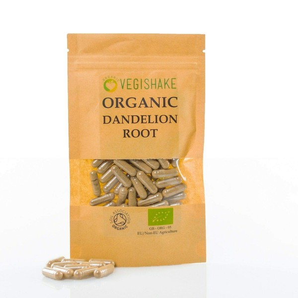 Organic Dandelion Root Extract Capsules 9,120mg Appetite Upset Stomach Digestive