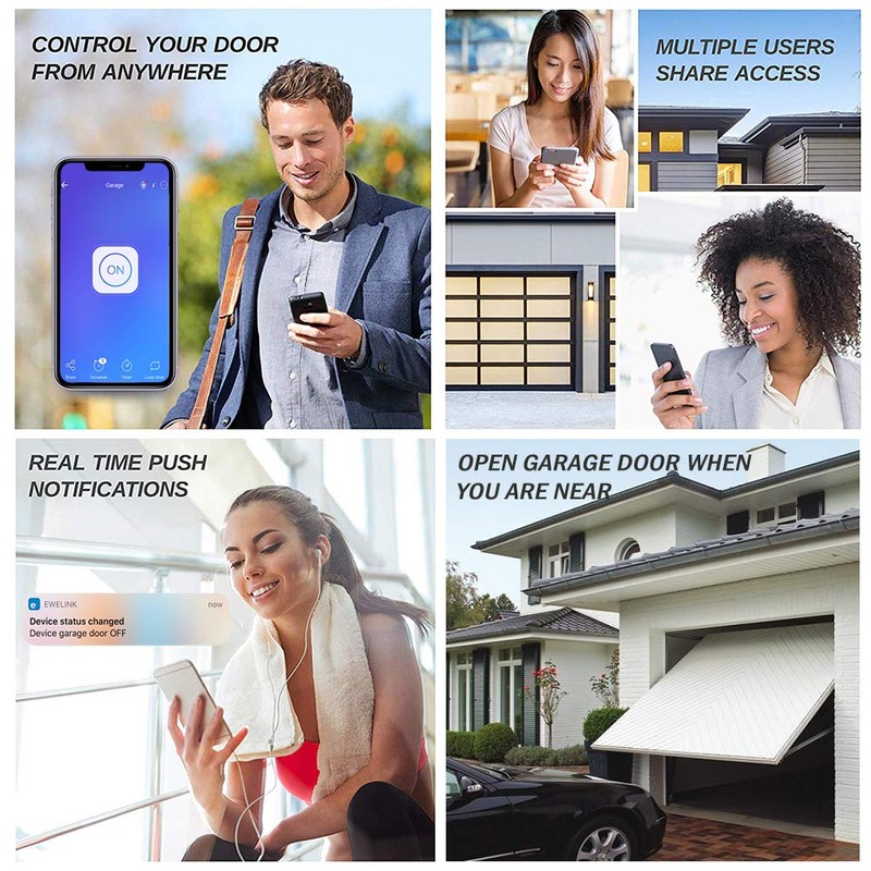 Newgoal Wireless Garage Door Smart Timer Opener Remote Control. Compatible