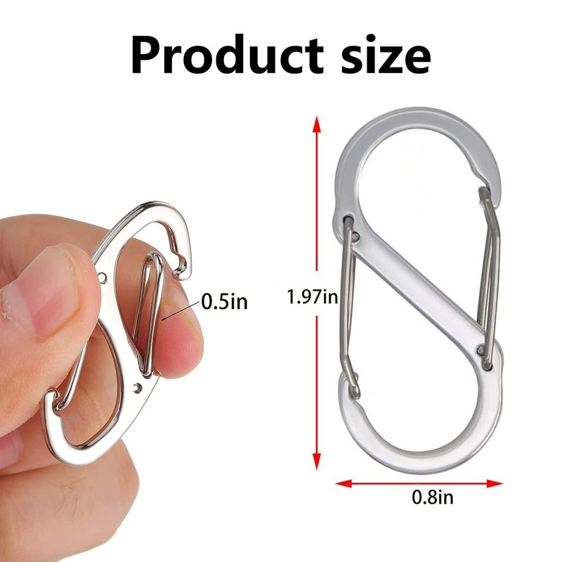 GIYOMI 6 PCS Flags Snaps Hooks, Flag Pole Clip Snap