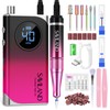 SAVILAND Professional Electric Nail Drill Machine: 40000RPM Rechargeable Nail Drill